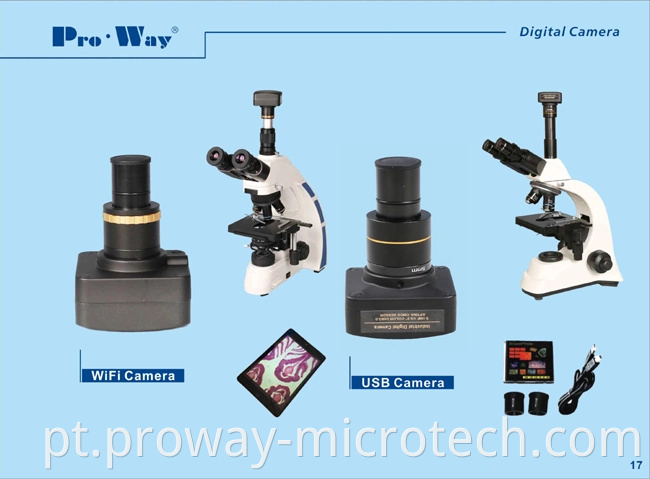 Microscópio Wi -Fi ocular da câmera digital com software